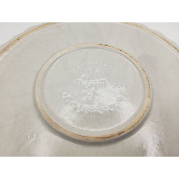 vintage 1970s platzgraff yorktown 10" stoneware #233 pie/quiche dish. - Picture 3 of 3